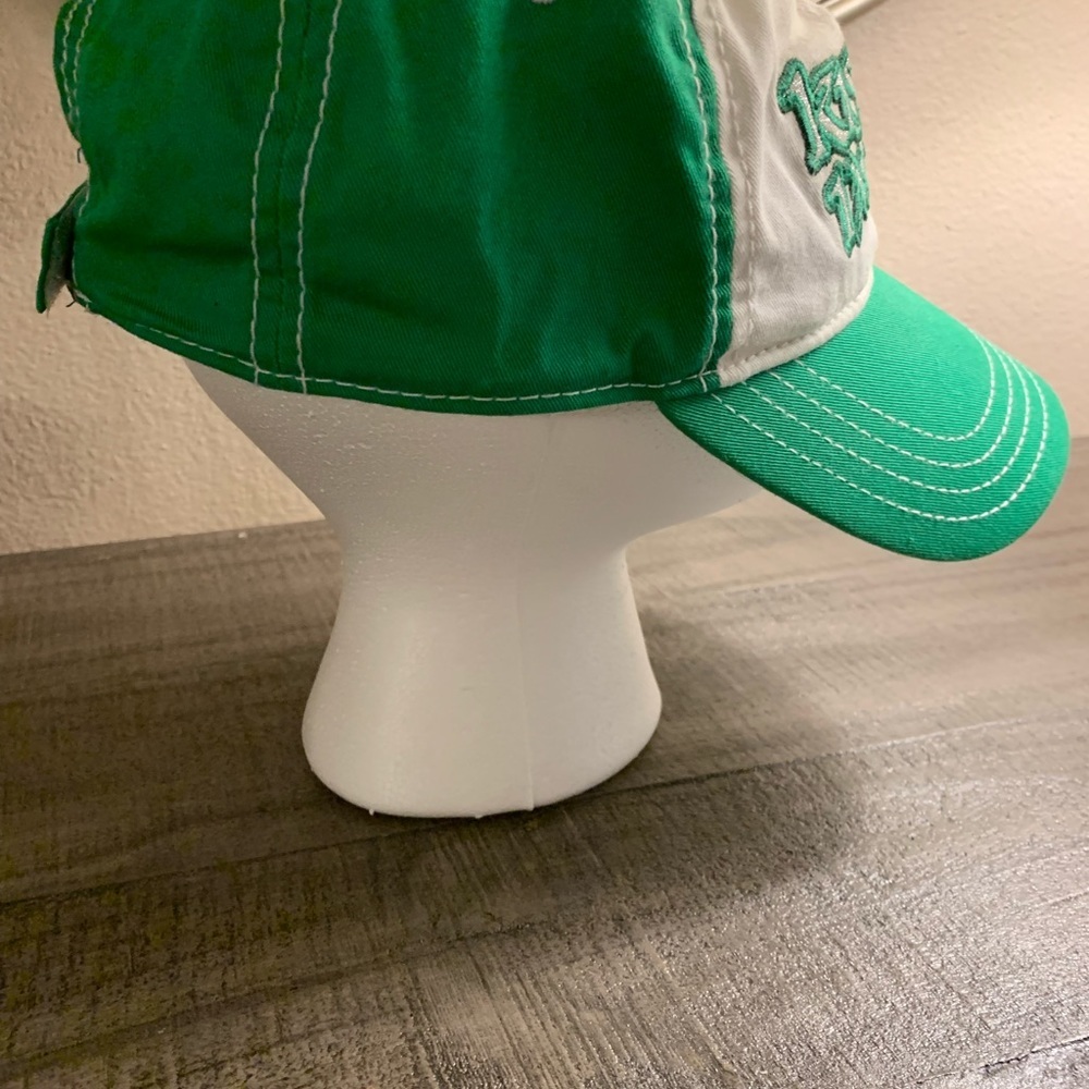 Green and white baseball hat. - Picture 2 of 3